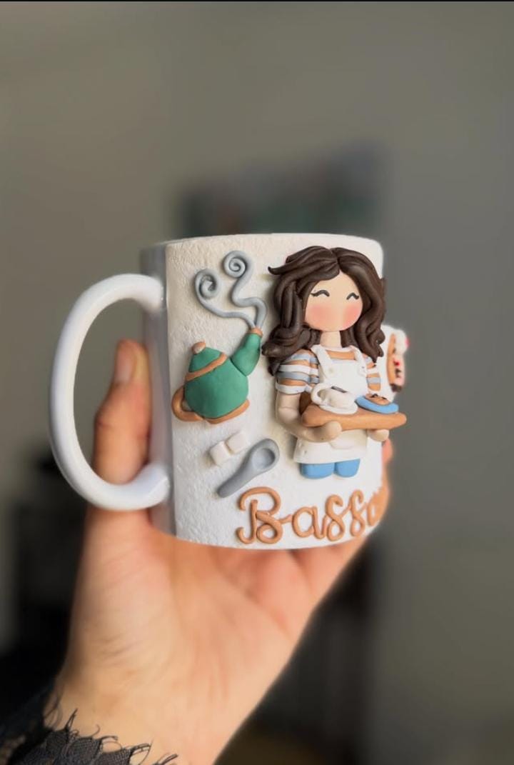 Illustrated personalized mug