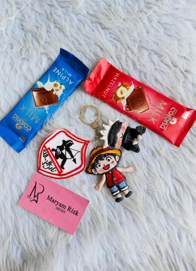 Personalized keychain gift arrangement