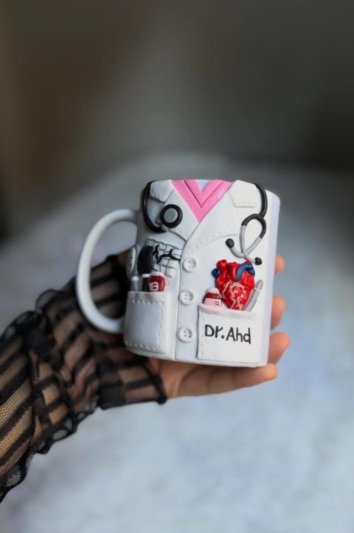 Personalized dental-themed mug