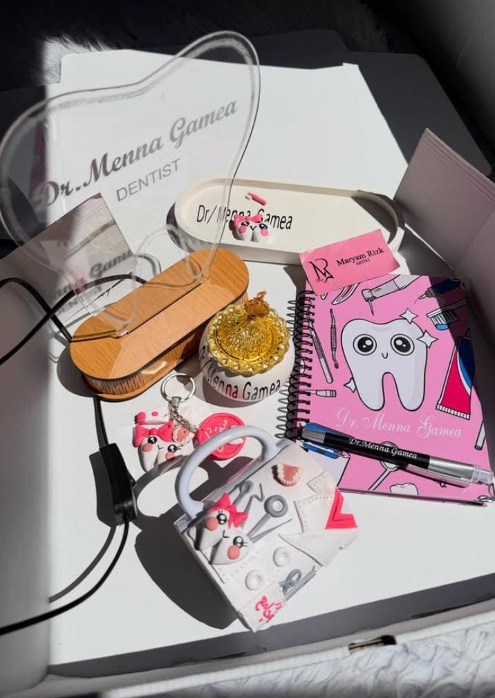 Personalized dentist gift hamper